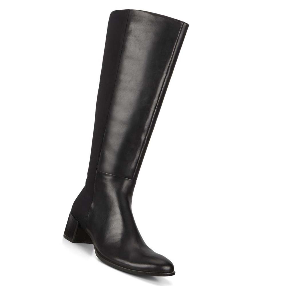 Women's Ecco Shape 35 High-cut Block Boots Black | USA 26DFM